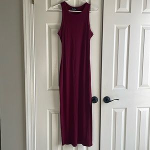 Lulus Ribbed Maxi Dress